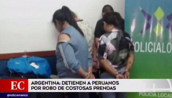Capturan a peruanos tenderos en Argentina. (Foto: Captura América Noticias)&nbsp;