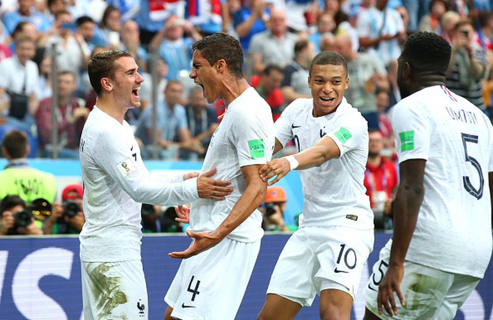 Francia y Uruguay se enfrentan por el pase a las semifinales del Mundial. (GETTY)