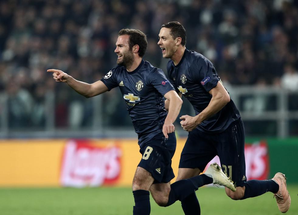 Manchester United volteó el partido y ganó 2-1 a Juventus en Turín por la Champions. (AFP)