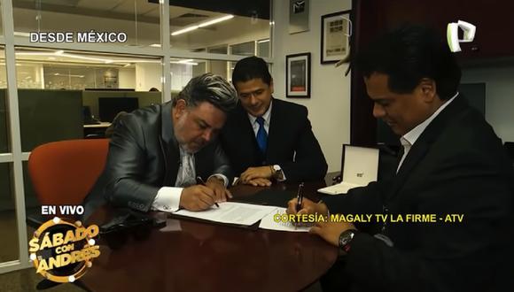 Andrés Hurtado firmó para TV Azteca. (Foto: Captura Panamericana Televisión).