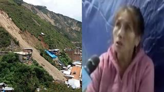 Deslizamiento en Retamas: “Dije fin del mundo, sonaban horrible las piedras que bajaban del cerro” | VIDEO