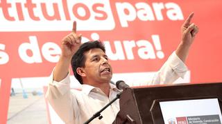 Pedro Castillo felicitó a congresistas que “piensan en el pueblo” tras rechazo de vacancia
