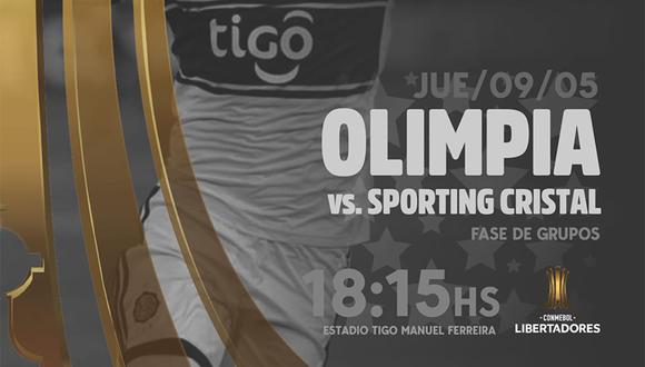Sporting Cristal visita a olimpia buscando una clasificación a la Copa Sudamericana. (Foto: Olimpia)