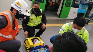  Simulacro Nacional Multipeligro : Línea 1 del Metro de Lima participó del ejercicio con pasajeros  [ FOTOS ]