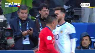 Argentina vs. Chile: Messi y Medel fueron expulsados tras duro encontronazo en Copa América | VIDEO