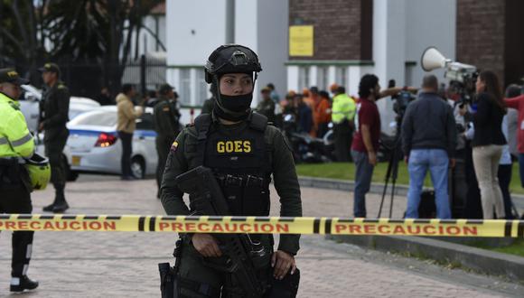 Los angustiosos momentos tras atentado en Bogotá. (FOTO AFP)