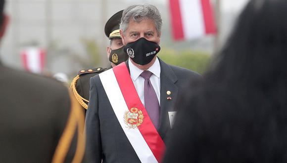 El presidente Francisco Sagasti anunció la publicación de un decreto que abordará la falta de oxígeno medicinal (Presidencia).