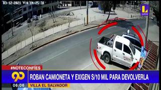 Villa El Salvador: delincuentes roban camioneta y exigen 10 mil soles para devolverla