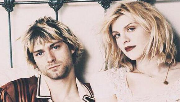 Courtney Love publicó 2 fotografías con Kurt Cobain y su hija cuando era bebé. (Instagram)