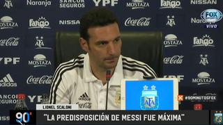 Scaloni asegura que Lionel Messi estará en la Copa América [VIDEO]