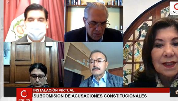 Luis Roel encabezó la instalación de la Subcomisión de Acusaciones Constitucionales. (Congreso TV)