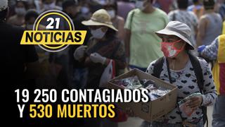 Coronavirus en Perú: incrementa a 19 250 casos confirmados por COVID-19 y 530 muertos