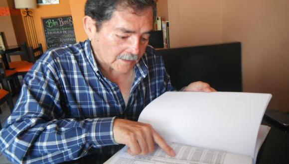 EL DENUNCIANTE. Felipe Escobar, socio de Apdayc, teme por su vida y responsabiliza a los denunciados de lo que le pueda suceder. (Perú21)