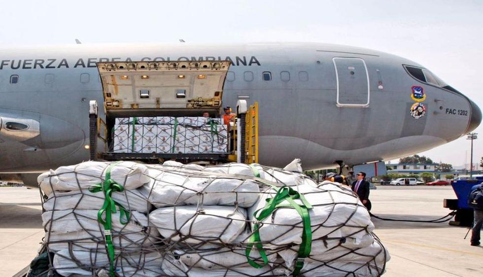 Colombia: Helicópteros, 1,000 kits con alimentos, 1,000 kits de aseo, 3,000 frazadas, 3,000 toldillos y 2,000 carpas tipo iglú para seis personas. (Foto: Pedro Pablo Kuczynski/Twitter)