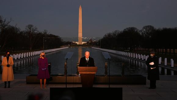Biden tomará posesión como presidente de Estados Unidos este miércoles en una ceremonia en el Capitolio sin apenas público y bajo estrictas medidas de seguridad. (Foto: Jim WATSON / AFP)