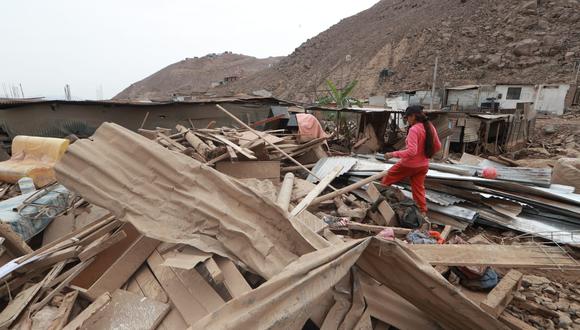 Los huaicos dejaron dolor y destrucción en Jicamarca, como esta casa que fue prácticamente borrada del mapa. (Foto: GEC)