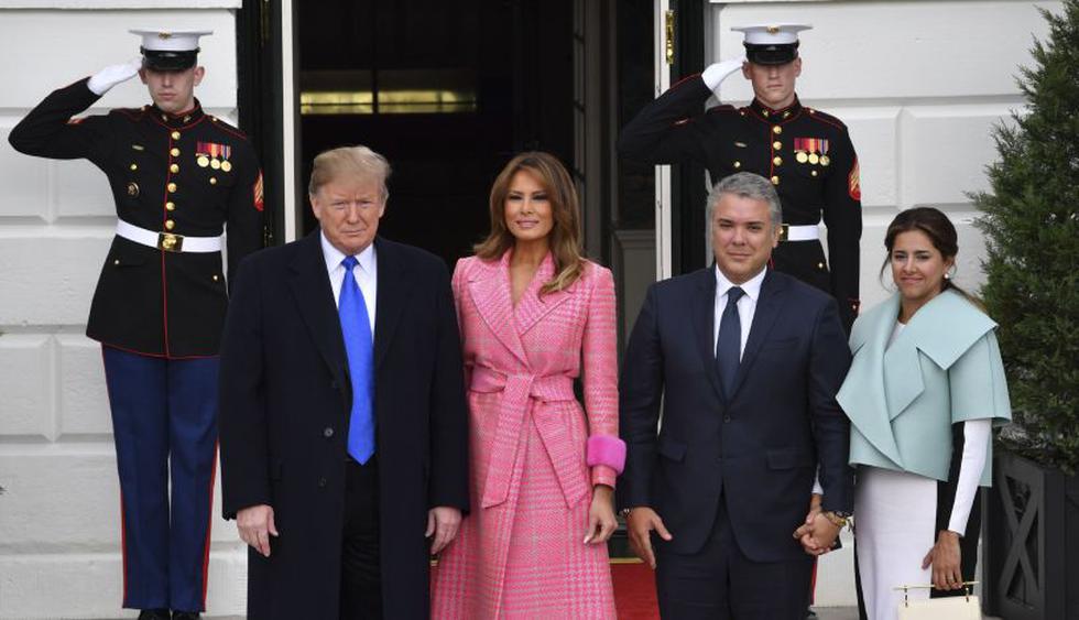 Iván Duque se reúne con Donald Trump en la Casa Blanca. (Foto: AFP)