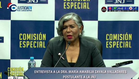 María Zavala integrará la Junta Nacional de Justicia (JNJ). (Captura)