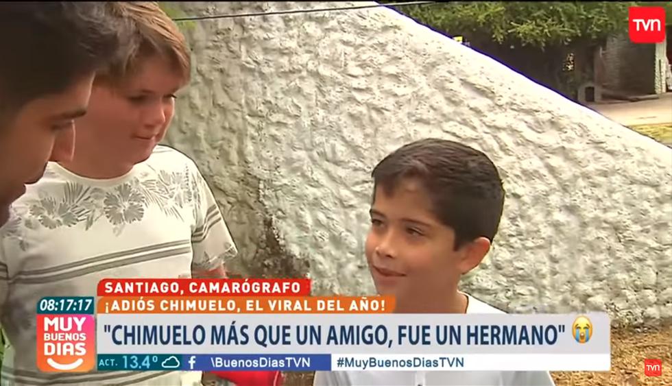‘Adiós, Chimuelo’, la historia contada por el niño que grabó el primer viral del 2019. (Muy Buenos Días | Facebook)