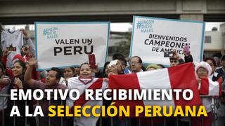 Emotivo recibimiento a la Selección Peruana