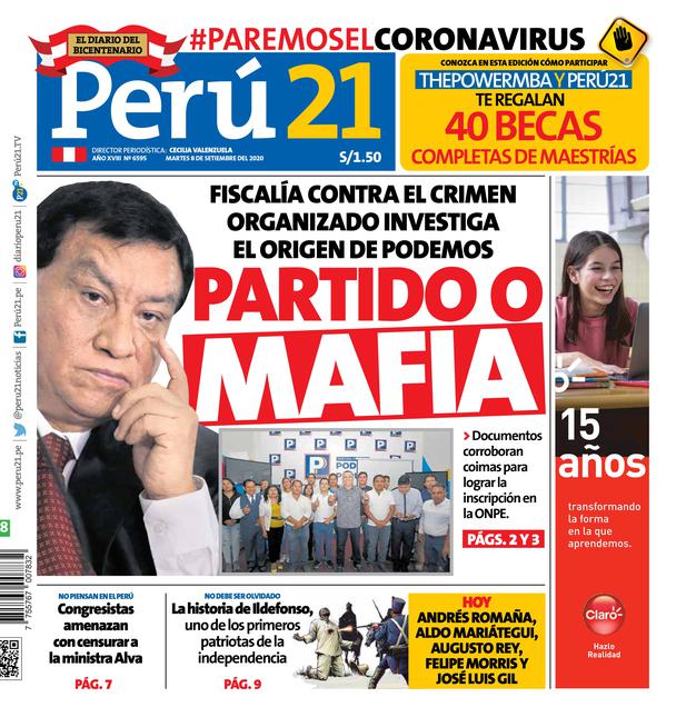 Partido o mafia. (Impresa 08/09/2020)