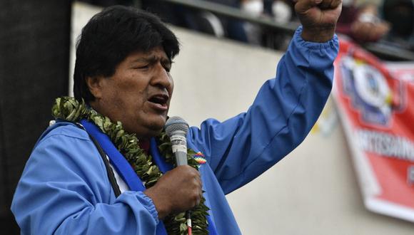 El ex presidente de Bolivia, Evo Morales, se refirió al resultado de las elecciones del 11 de abril en el Perú. (AIZAR RALDES / AFP).