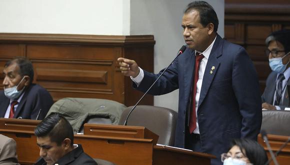 Edgar Tello cuestionó el nombramiento de Betssy Chávez como ministra de Cultura. (Foto: Congreso)