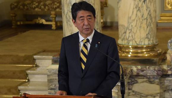 Señaló Abe en conferencia. (AFP)
