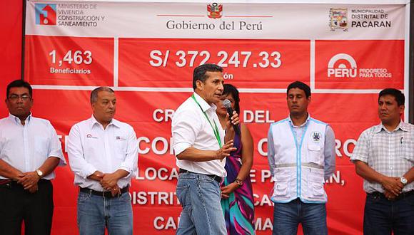 Alcaldesa de Pacarán agradeció a Ollanta Humala por derogar la ‘Ley Pulpín’ en un acto público. (Presidencia Perú Flickr)