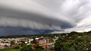 Sorprendente nube de tormenta asombró a vecinos de Pucallpa [VIDEO]