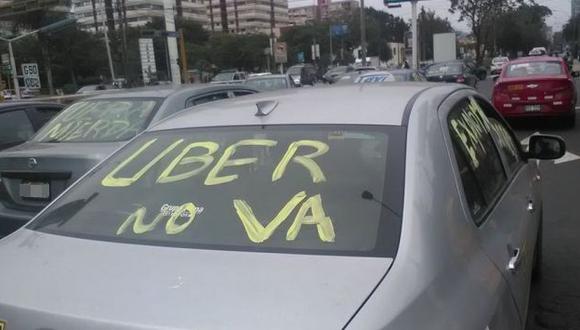 Uber se pronunció ante protesta de taxistas. (Facebook)