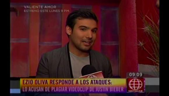 Ezio Oliva le respondió a quienes lo acusan de plagiar videoclip de Justin Bieber. (Captura de video)