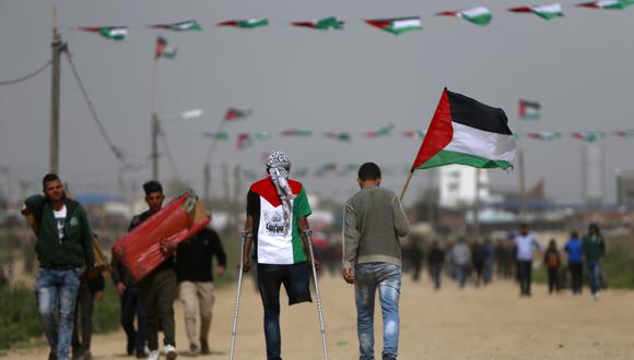 Esta reapertura de los pasos se produce luego de que el sábado decenas de miles de palestinos manifestaran en la frontera entre la Franja de Gaza e Israel. (Foto: AFP)