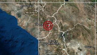 Tacna: sismo de magnitud 3,7 se reportó en Tarata, señala IGP