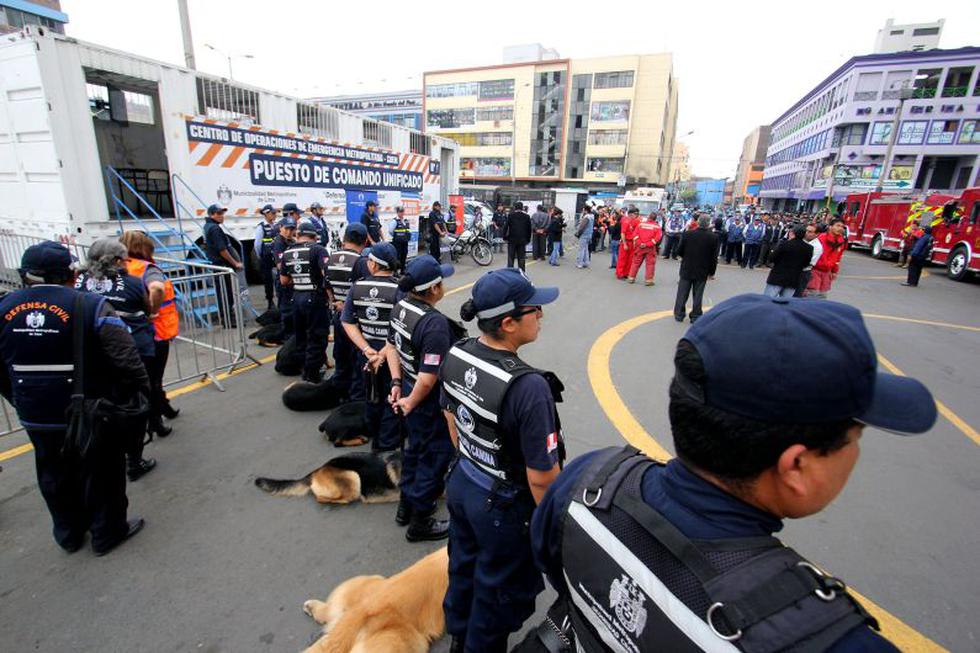 Más de 800 agentes vigilarán zonas comerciales las 24 horas. (Municipalidad de Lima)