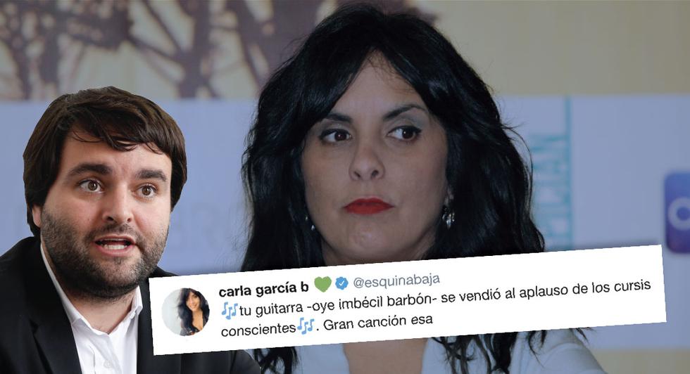 Carla García arremete contra Alberto de Belaunde en Twitter.