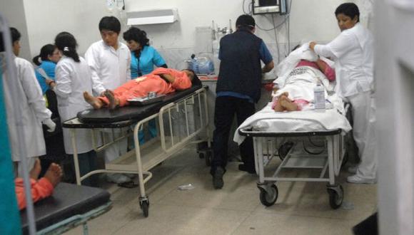 Alumnos son atendidos en el hospital de al región. (Referencial/Perú21)