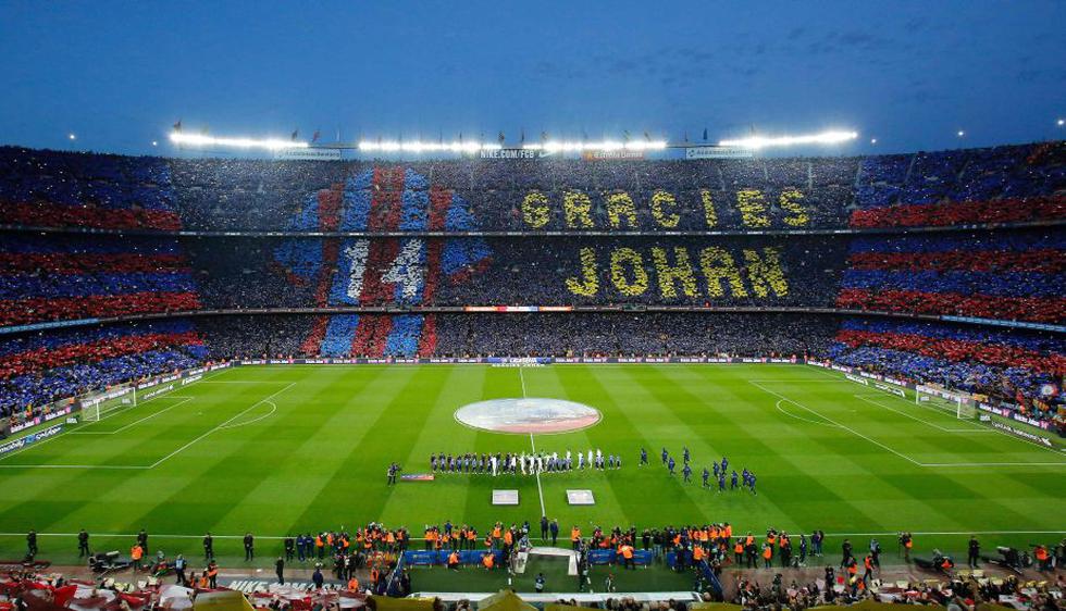 Barcelona: Mira el emotivo homenaje que recibió Johan Cruyff en el derbi español. (AFP)