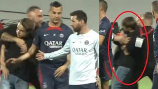 Lionel Messi es sorprendido por hincha, pero agentes de seguridad lo sacaron de la cancha [VIDEO]