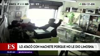 Chiclayo: sujeto es atacado con machete por no dar limosna