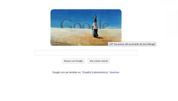 Google dedica un doodle a peruano José Sabogal. (Google)