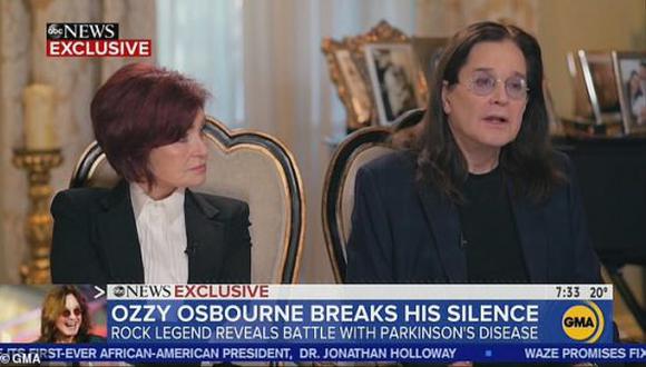 Ozzy Osbourne reveló que padece parkinson en la cadena ABC. (Captura)