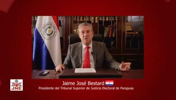 El presidente del Tribunal Superior de Justicia Electoral de Paraguay, Jaime José Bestard.