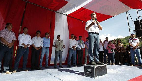 Ollanta Humala asegura que le ha puesto "botas" al Estado y lo ha llevado a "trepar cerros". (Presidencia)