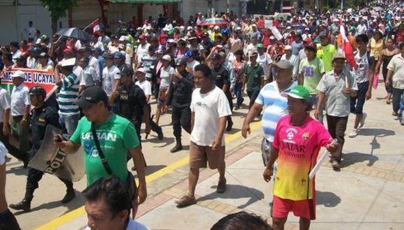 Ucayali inició protestas por el alza de las tarifas electricas. (El Comercio)