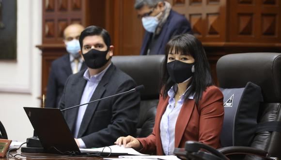 Nuevo borrador de moción de censura contra Mirtha Vásquez circula en el Parlamento. (Foto: Twitter Congreso de la República)