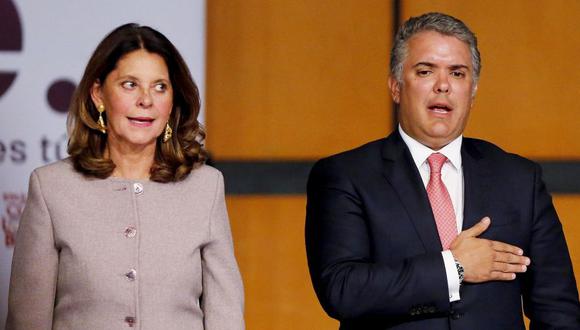 Colombia: "No podemos tener otra Cuba en Venezuela". En la imagen Marta Lucía Ramírez junto al presidente colombiano Iván Duque. (EFE)