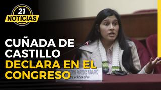 Cuñada de Pedro Castillo asiste al Congreso por caso de obras públicas en Cajamarca