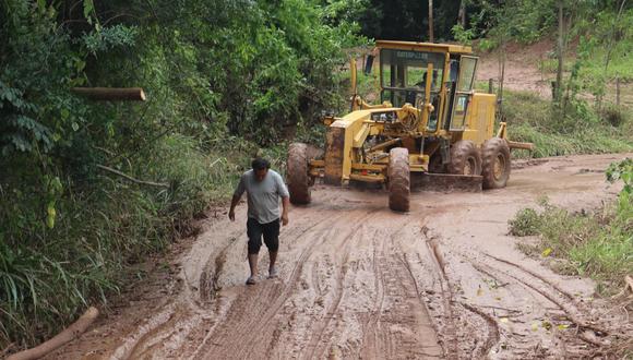 Lluvias intensas en la provincia de Picota, región San Martín, causaron cuantiosos daños en viviendas y en la infraestructura pública como los caminos vecinales.