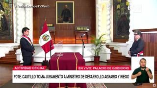 Andrés Alencastre juró como nuevo ministro de Agricultura